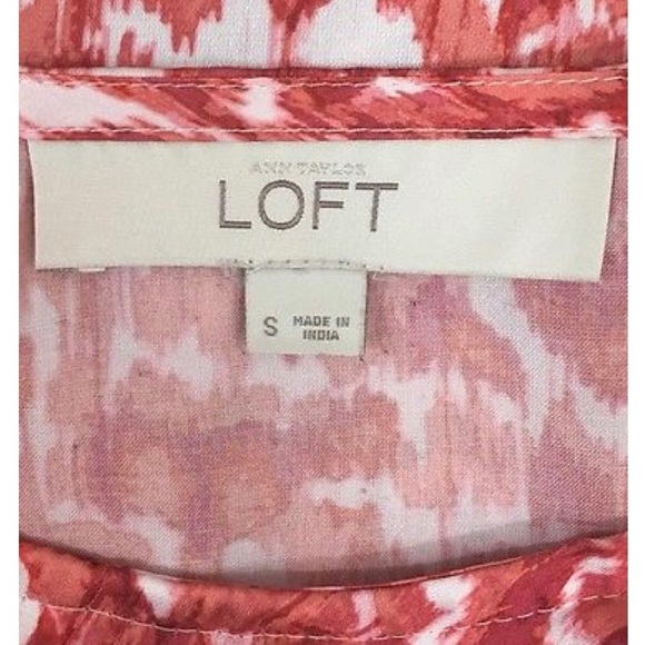 LOFT Ruffle Front Sleeveless Blouse Size Small - Picture 6 of 6